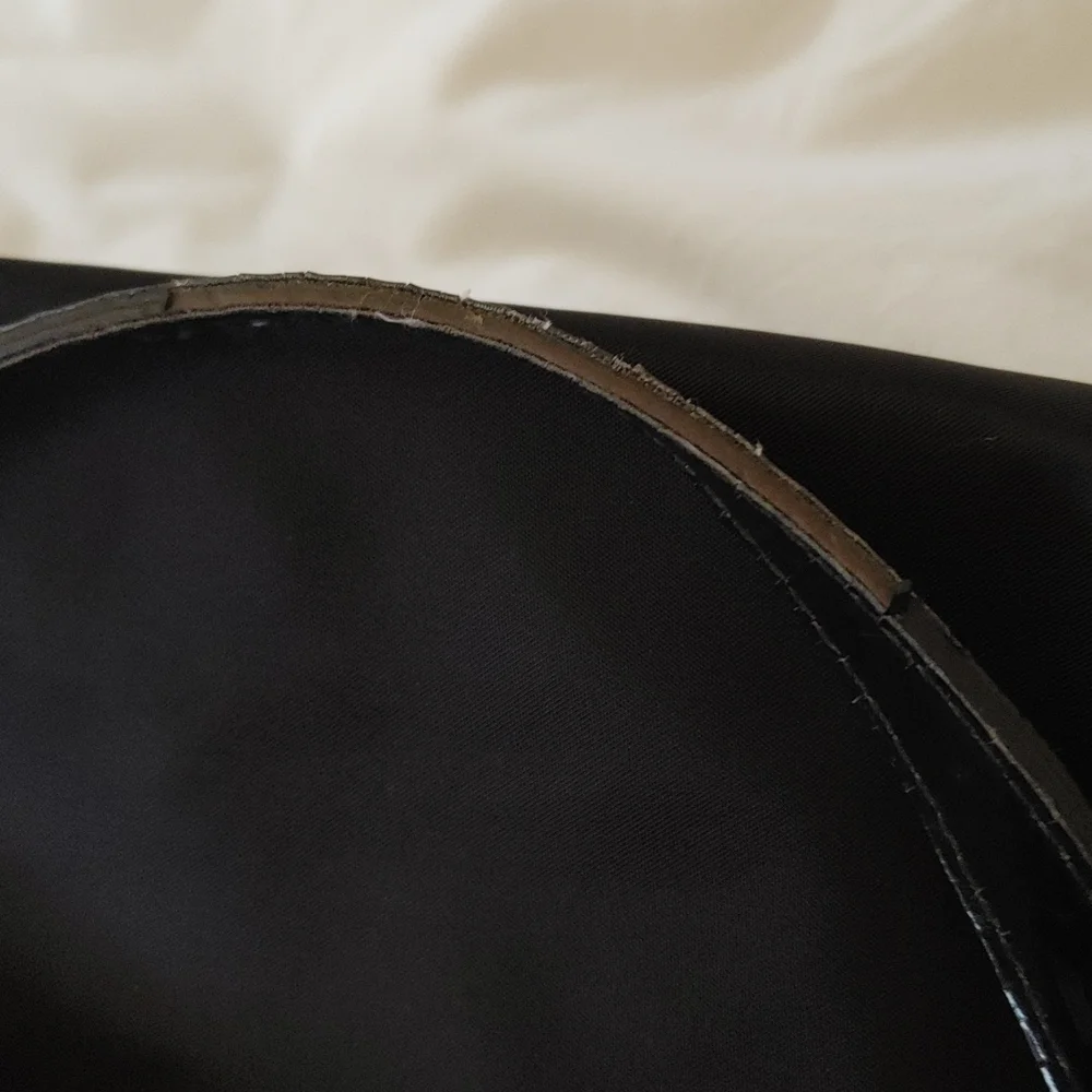 Kate Spade Elena Black Nylon & Patent Leather Shoulder Hobo Handbag - Picture 11 of 11